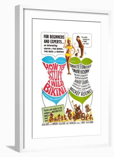 How to Stuff a Wild Bikini, Mary Hughes; Mickey Rooney, 1965-null-Framed Art Print