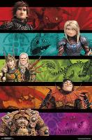 HOW TO TRAIN YOUR DRAGON 3 - GROUP-null-Lamina Framed Poster