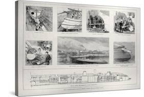 How Torpedo Boat is Built at Messrs. Yarrow and Co.'s Works, Poplar, 'The Illustrated London News'-null-Stretched Canvas