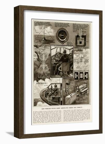 How Wireless Waves Guide Aeroplanes During Bad Visibility-George Horace Davis-Framed Art Print
