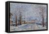Howard Ave., Snow-Anthony Butera-Framed Stretched Canvas