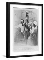 Howard Carter and an Egyptian Removing the Typhonic Couch from the Tomb of Tutankhamun-null-Framed Giclee Print