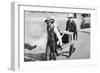 Howard Carter and Mr. Callender Carrying a Casket of Jewels from Tutankhamun's Tomb-null-Framed Giclee Print