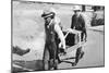Howard Carter and Mr. Callender Carrying a Casket of Jewels from Tutankhamun's Tomb-null-Mounted Giclee Print