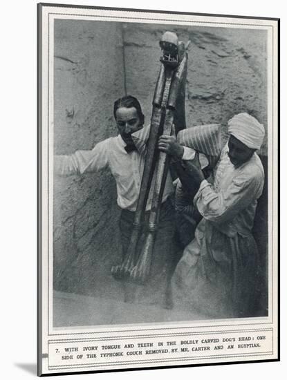 Howard Carter at the Excavation of Tutankhamun-null-Mounted Photographic Print