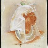 Queen Nefertari Offering Two Pots, 1908 (W/C over Graphite on Medium, Smooth Cream Wove Paper)-Howard Carter-Giclee Print
