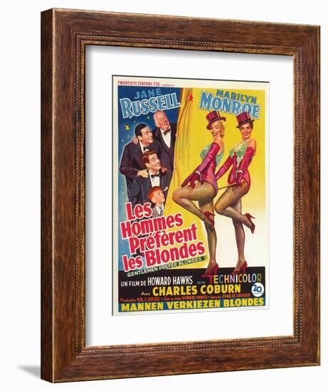 Howard Hawks' Gentlemen Prefer Blondes, 1953, "Gentlemen Prefer Blondes" Directed by Howard Hawks-null-Framed Giclee Print