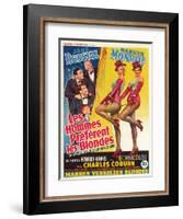 Howard Hawks' Gentlemen Prefer Blondes, 1953, "Gentlemen Prefer Blondes" Directed by Howard Hawks-null-Framed Giclee Print