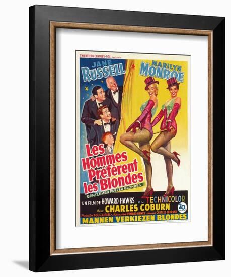 Howard Hawks' Gentlemen Prefer Blondes, 1953, "Gentlemen Prefer Blondes" Directed by Howard Hawks-null-Framed Giclee Print