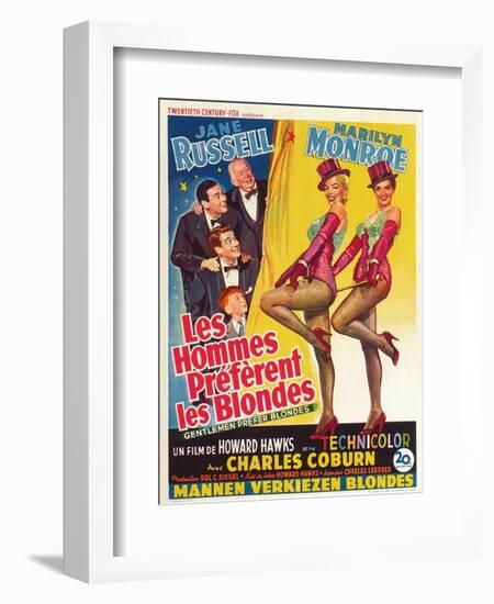 Howard Hawks' Gentlemen Prefer Blondes, 1953, "Gentlemen Prefer Blondes" Directed by Howard Hawks-null-Framed Giclee Print