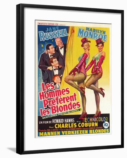 Howard Hawks' Gentlemen Prefer Blondes, 1953, "Gentlemen Prefer Blondes" Directed by Howard Hawks-null-Framed Giclee Print