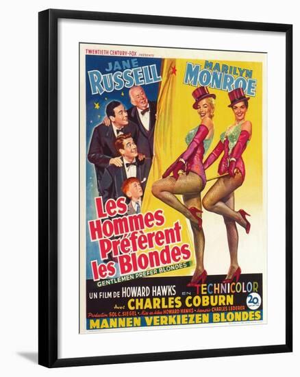 Howard Hawks' Gentlemen Prefer Blondes, 1953, "Gentlemen Prefer Blondes" Directed by Howard Hawks-null-Framed Giclee Print