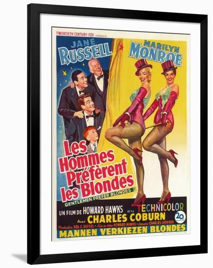 Howard Hawks' Gentlemen Prefer Blondes, 1953, "Gentlemen Prefer Blondes" Directed by Howard Hawks-null-Framed Giclee Print