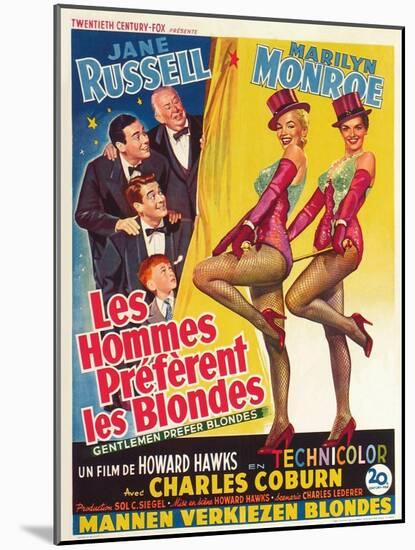 Howard Hawks' Gentlemen Prefer Blondes, 1953, "Gentlemen Prefer Blondes" Directed by Howard Hawks-null-Mounted Premium Giclee Print