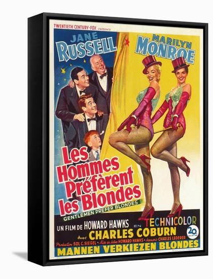 Howard Hawks' Gentlemen Prefer Blondes, 1953, "Gentlemen Prefer Blondes" Directed by Howard Hawks-null-Framed Stretched Canvas