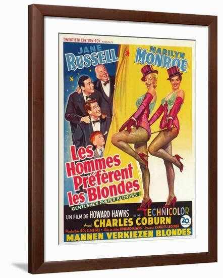 Howard Hawks' Gentlemen Prefer Blondes, 1953, "Gentlemen Prefer Blondes" Directed by Howard Hawks-null-Framed Giclee Print