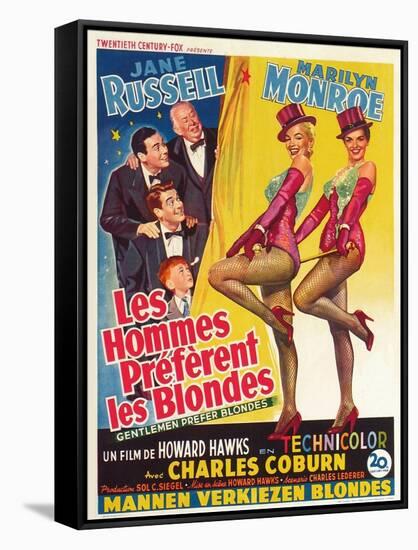 Howard Hawks' Gentlemen Prefer Blondes, 1953, "Gentlemen Prefer Blondes" Directed by Howard Hawks-null-Framed Stretched Canvas