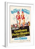 Howard Hawks' Gentlemen Prefer Blondes, 1953, "Gentlemen Prefer Blondes" Directed by Howard Hawks-null-Framed Giclee Print