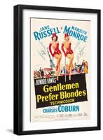 Howard Hawks' Gentlemen Prefer Blondes, 1953, "Gentlemen Prefer Blondes" Directed by Howard Hawks-null-Framed Premium Giclee Print