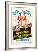 Howard Hawks' Gentlemen Prefer Blondes, 1953, "Gentlemen Prefer Blondes" Directed by Howard Hawks-null-Framed Giclee Print