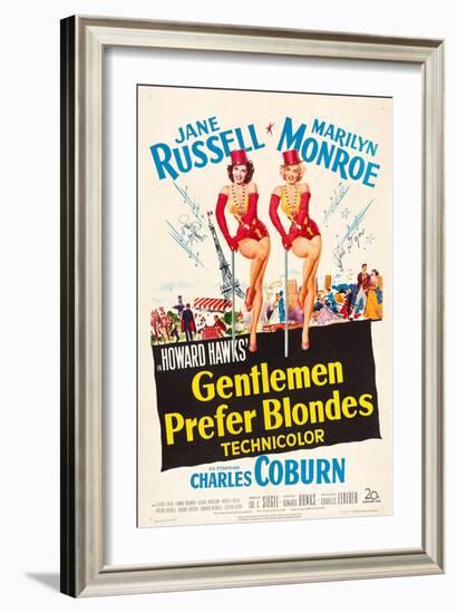 Howard Hawks' Gentlemen Prefer Blondes, 1953, "Gentlemen Prefer Blondes" Directed by Howard Hawks-null-Framed Giclee Print