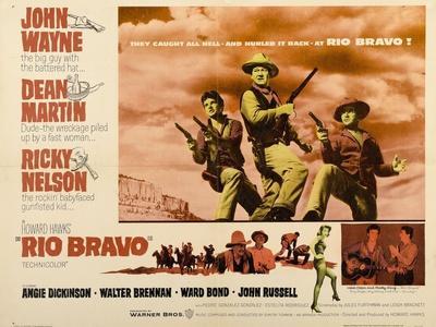 Rio Bravo FRIDGE MAGNET 6x8 John Wayne Magnetic Movie Poster CANVAS Print 