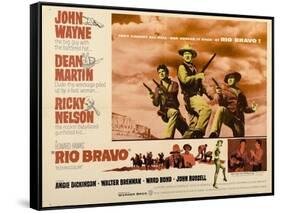 Howard Hawks' Rio Bravo, 1959, "Rio Bravo" Directed by Howard Hawks-null-Framed Stretched Canvas