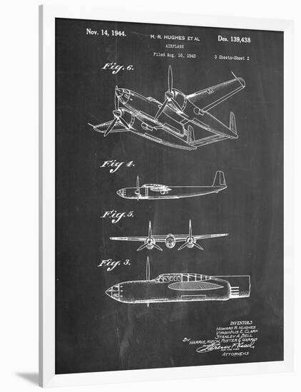 Howard Hughes Airplane Patent-null-Framed Art Print