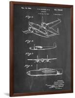 Howard Hughes Airplane Patent-null-Framed Art Print