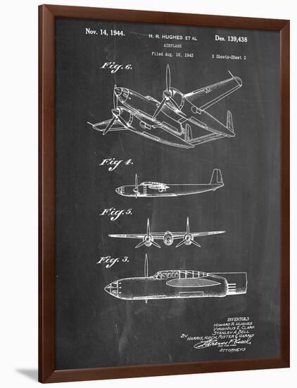 Howard Hughes Airplane Patent-null-Framed Art Print