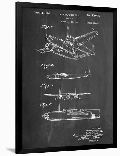 Howard Hughes Airplane Patent-null-Framed Art Print