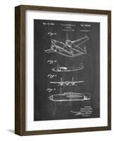 Howard Hughes Airplane Patent-null-Framed Art Print