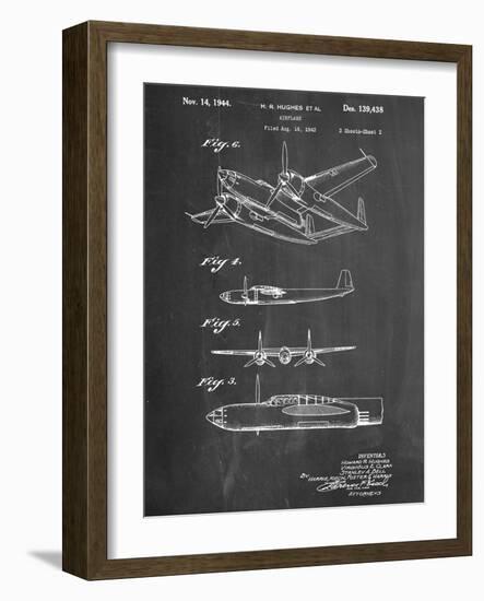 Howard Hughes Airplane Patent-null-Framed Art Print