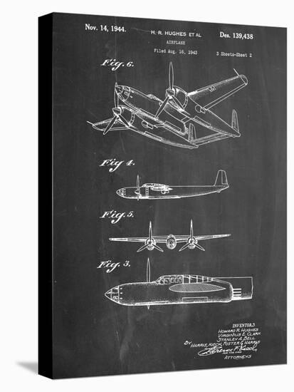 Howard Hughes Airplane Patent-null-Stretched Canvas