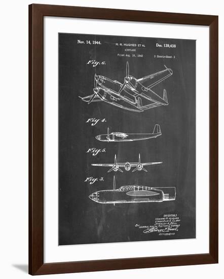 Howard Hughes Airplane Patent-null-Framed Art Print