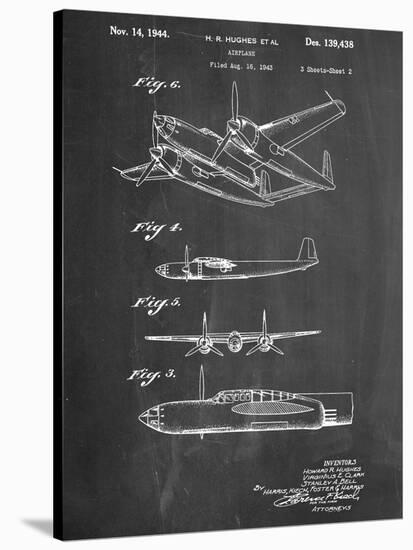 Howard Hughes Airplane Patent-null-Stretched Canvas