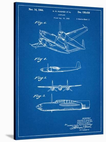 Howard Hughes Airplane Patent-null-Stretched Canvas