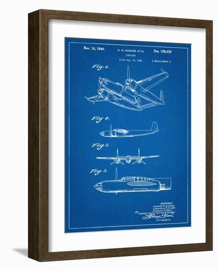 Howard Hughes Airplane Patent-null-Framed Art Print