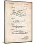 Howard Hughes Airplane Patent-Cole Borders-Mounted Art Print