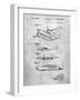 Howard Hughes Airplane Patent-Cole Borders-Framed Art Print