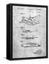 Howard Hughes Airplane Patent-Cole Borders-Framed Stretched Canvas