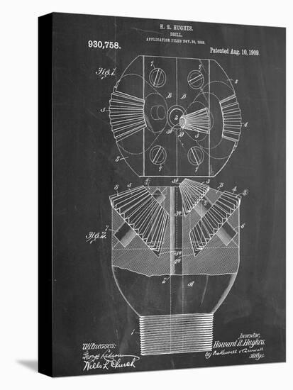 Howard Hughes Drill, Oil Drill Patent-null-Stretched Canvas