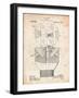 Howard Hughes Drill, Oil Drill Patent-Cole Borders-Framed Art Print