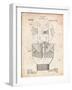 Howard Hughes Drill, Oil Drill Patent-Cole Borders-Framed Art Print