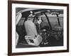 Howard Hughes in Spruce Goose Wooden Plane Photograph - Los Angeles, CA-Lantern Press-Framed Art Print