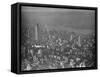 Howard Hughes Lockheed 14 Super Electra over New York City-null-Framed Stretched Canvas