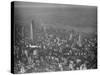 Howard Hughes Lockheed 14 Super Electra over New York City-null-Stretched Canvas