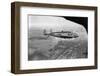 Howard Hughes Lockheed 14 Super Electra over New York City-null-Framed Photographic Print