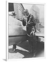 Howard Hughes Pilot Boarding Plane in Full Uniform Photograph - Newark, NJ-Lantern Press-Framed Art Print