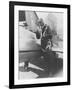 Howard Hughes Pilot Boarding Plane in Full Uniform Photograph - Newark, NJ-Lantern Press-Framed Art Print
